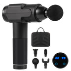 Deep Tissue Massage Gun with 4 Heads - Portable Percussion Muscle Massager for Pain Relief