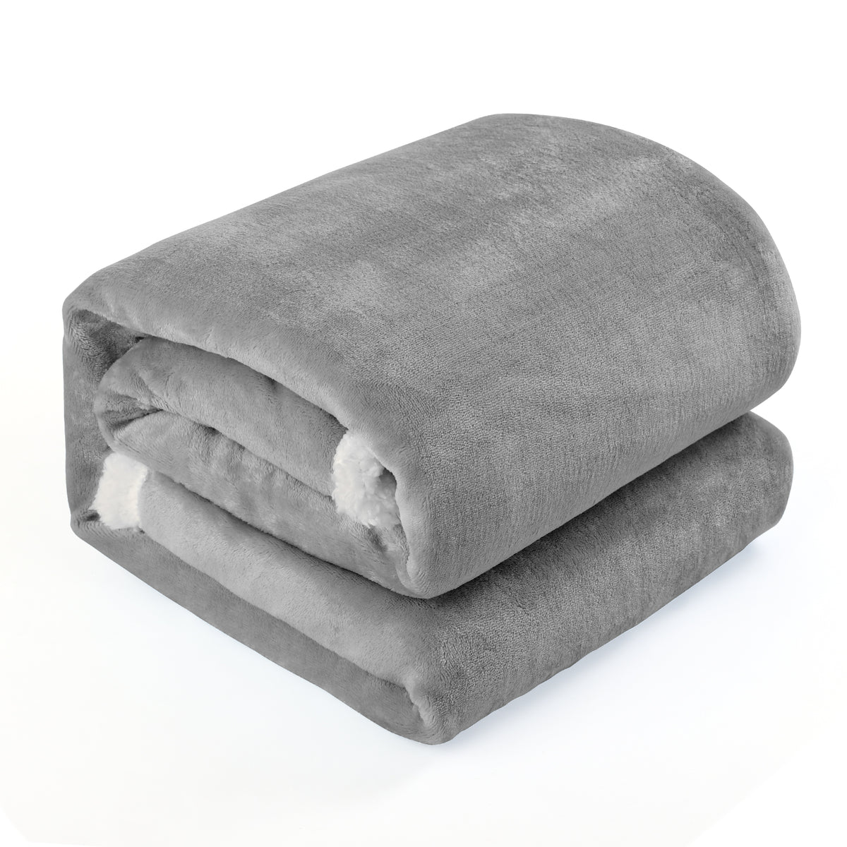 Sherpa Throw Blanket, 50x 60 inch Soft Flannel Fleece Reversible Blanket, Lightweight Cozy Travel Blanket for Office, Bedroom, Couch, Camping