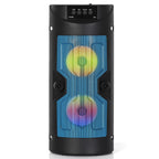 Wireless Bluetooth Karaoke Speaker - Red Dual-Speaker System with Microphone