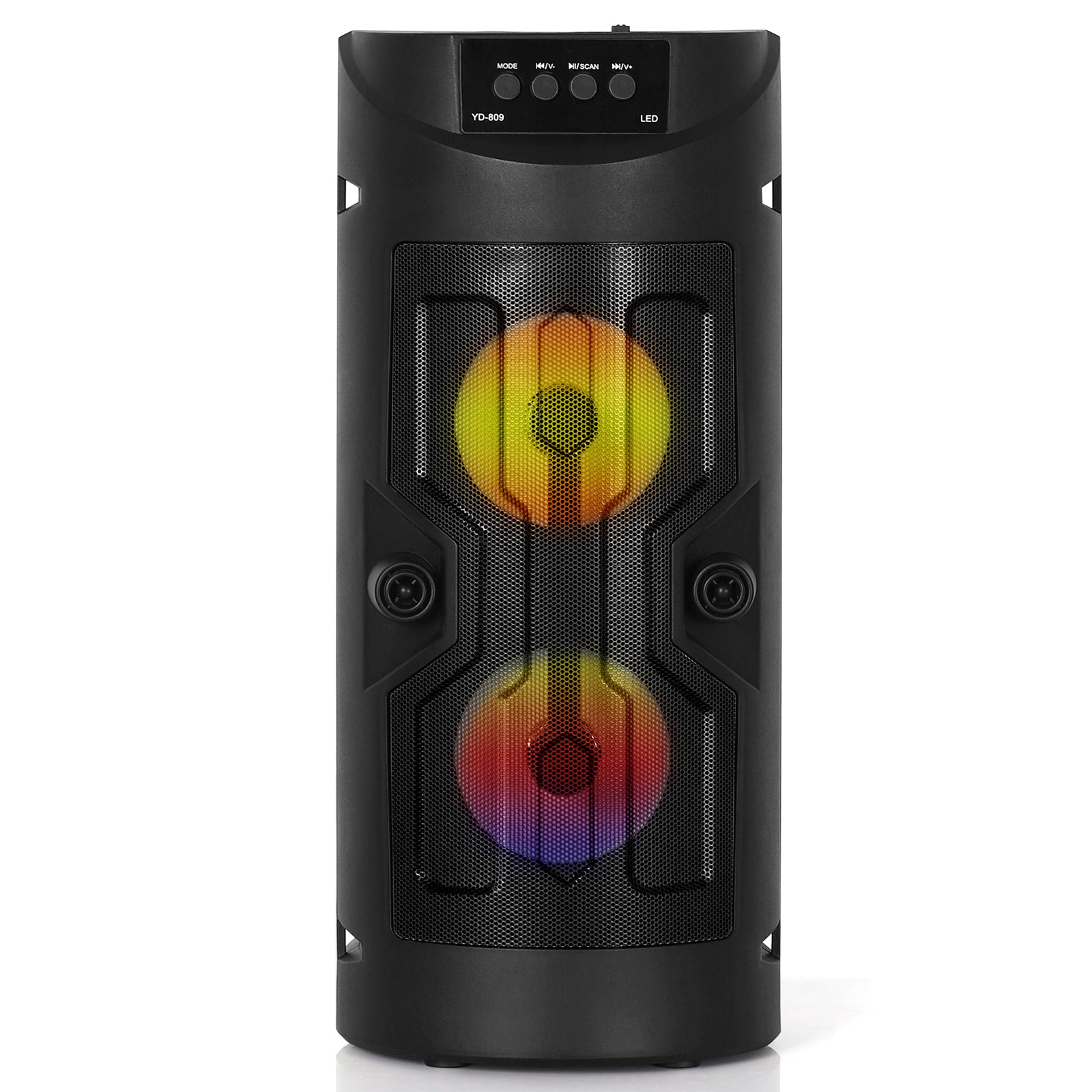 Wireless Bluetooth Karaoke Speaker - Red Dual-Speaker System with Microphone