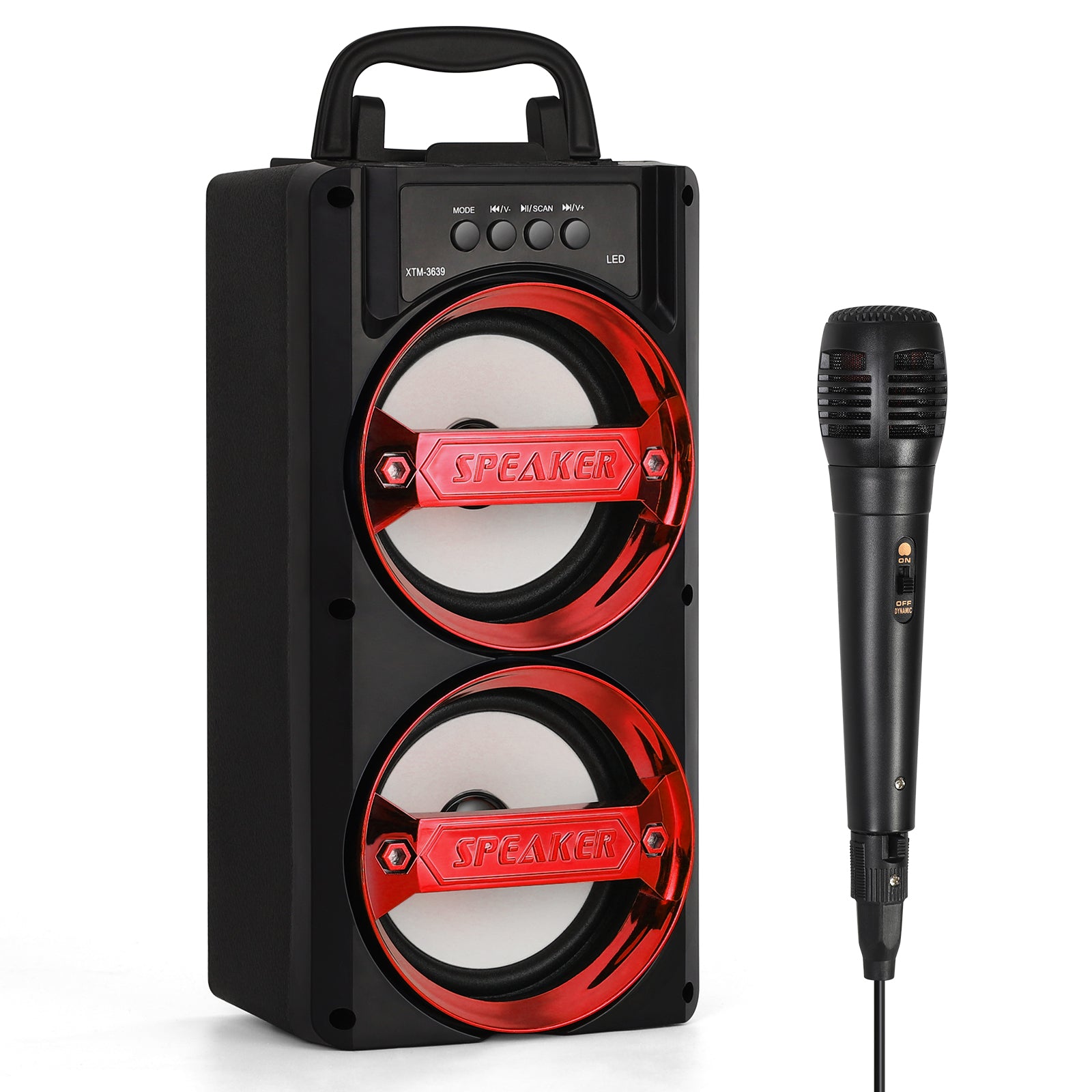 Bluetooth dual-speaker speaker with microphone, Bluetooth Dual-Speaker Speaker