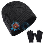 Washable Bluetooth 5.1 Beanie with Buttons Control, Fleece Lined Warm Knitted Music Hat, HiFi Stereo Bluetooth Headphone Hat with Mic for Call, Winter Outdoor Ski Jogging Hat