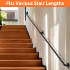 Industrial Pipe Handrail | Heavy-Duty Wall-Mounted Safety Rail for Indoor & Outdoor Steps