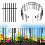 20 Pack No-Dig Garden Animal Barrier Fence - 16.7in H x 20.8ft L Rustproof Metal Wire for Dogs & Rabbits