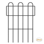 No-Dig Animal Barrier Garden Fence - 17in H Decorative Metal Wire Panels