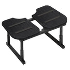 Wooden Toilet Stool for Adults, Foldable Squatting Potty Stool for Bathroom, Poop Step Stool with Non-Slip Strip, Helps Natural Poop Position & Toilet Assistance, Natural Color, Black