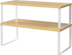 4-Piece Premium Kitchen Cabinet Shelf Risers â€“ Expandable Pantry & Countertop Storage Solution