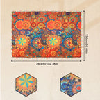 Boho Style Tablecloths for Tablecloths, Sofa Covers, and Floor Mats, Suitable for Kitchen and Dining Room Use in Day-to-day Themed Party Decorations, Festivals and Special Events