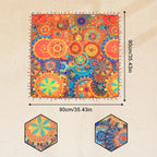 Boho Style Tablecloths for Tablecloths, Sofa Covers, and Floor Mats, Suitable for Kitchen and Dining Room Use in Day-to-day Themed Party Decorations, Festivals and Special Events