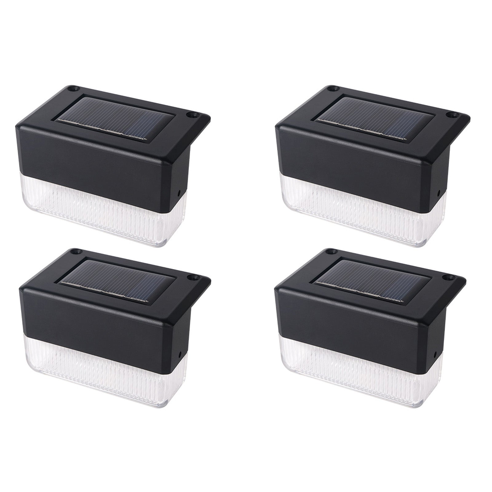 8/4 pcs Outdoor LED Solar Deck Lights, Step Lights, For Outdoor Stairs, Fence, Yard, Patio And Pathway, Waterproof Solar Deck Lights Outdoor, Solar Step Lights Waterproof Solar Light, For Outdoor Stairs