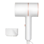 Negative Ion Hair Dryer White Hammer Style Fast Drying Blow Dryer Portable Household Travel Hair Blower with Nozzle