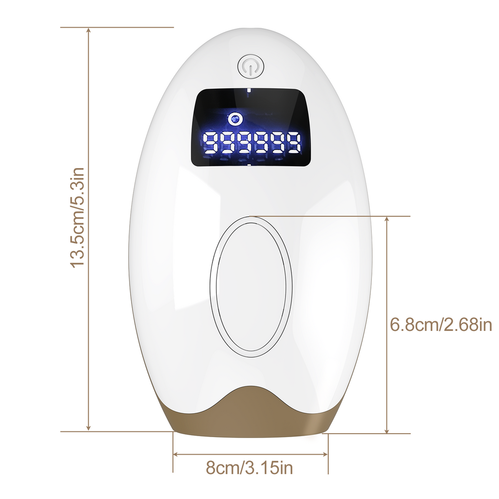 IPL At-Home Hair Removal Device for Women & Men, Permanent Painless Handheld Laser Hair Remover 5 Adjustable Energy Levels, Full Body Hair Removal Machine for Face, Armpits, Bikini Line, Legs