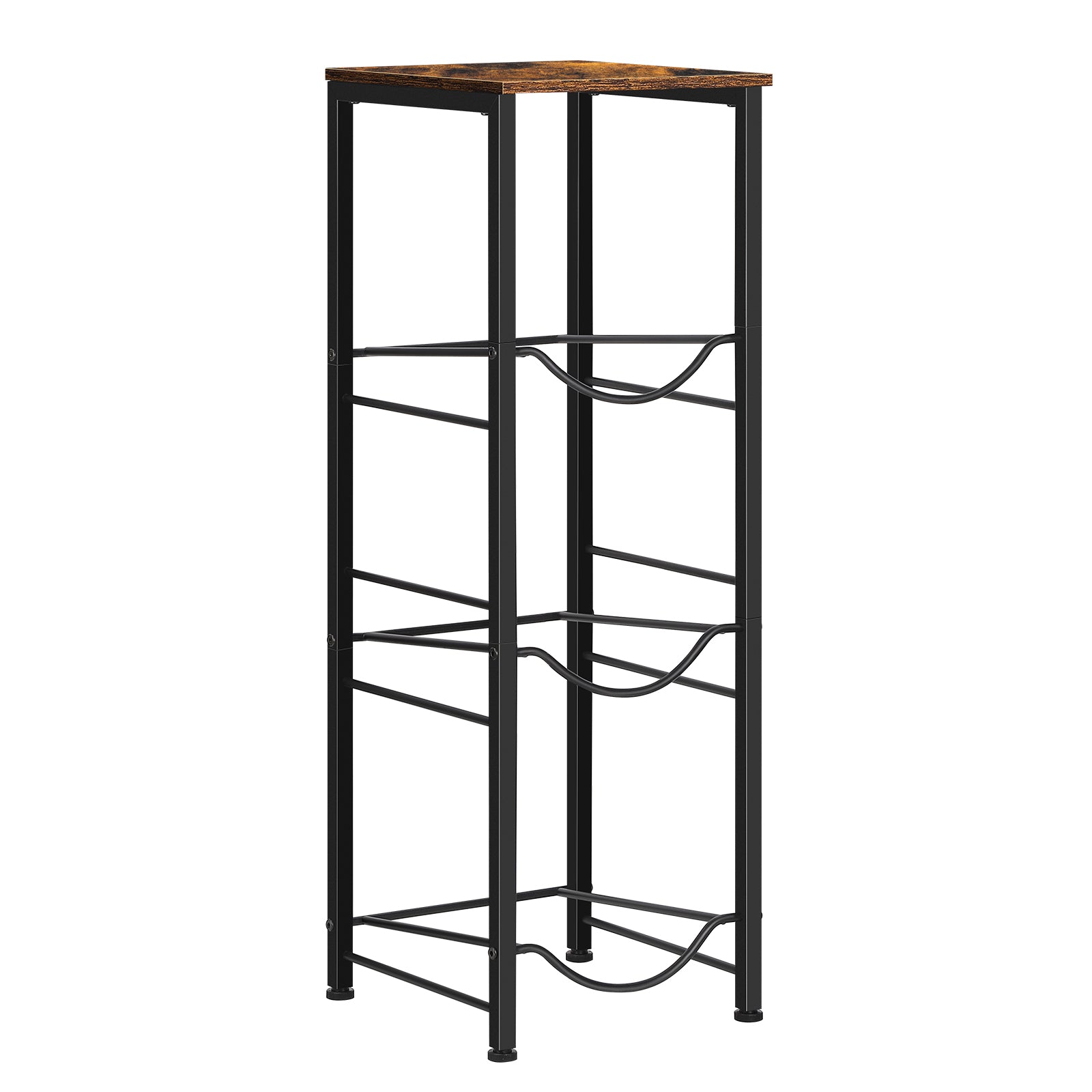 Heritage 3-Tier Water Jug Tower | Space-Saving Organizer with Rustic Wood Accents