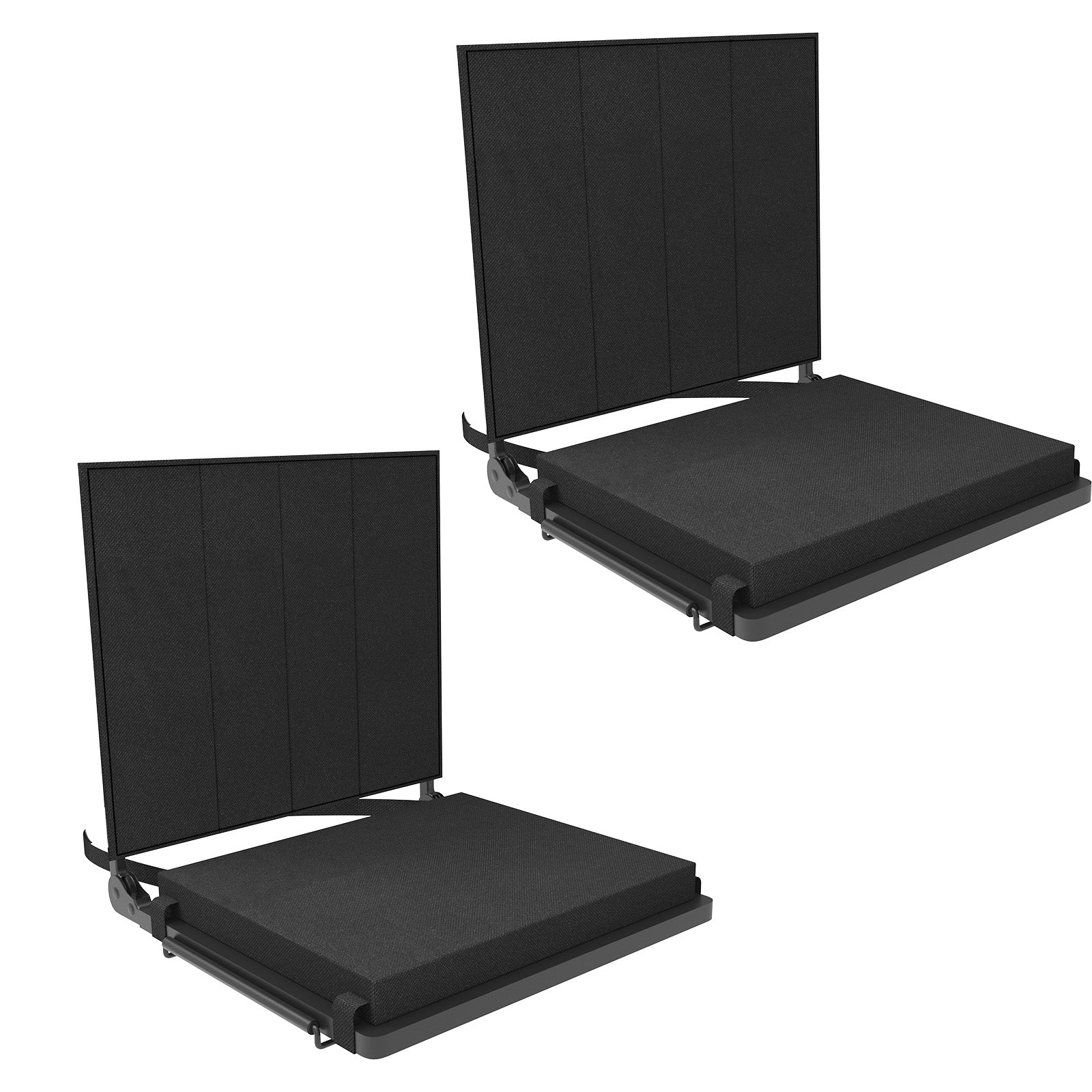 2pcs, Outdoor Folding Chair, Camping Chair, Outdoor Chair, Chair with Back, Lightweight, Easy To Use for Terraces, Courtyards, Tours, Sporting Events, Concerts and Kayaking, Black