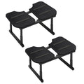 Wooden Toilet Stool for Adults, Foldable Squatting Potty Stool for Bathroom, Poop Step Stool with Non-Slip Strip, Helps Natural Poop Position & Toilet Assistance, Natural Color, Black