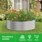 Round Galvanized Raised Garden Bed Kit (2x2x1ft)