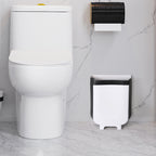Space-Saving 9L Wall-Mounted Foldable Garbage Bin for Kitchen Cabinetry, Bathrooms, and Workspaces