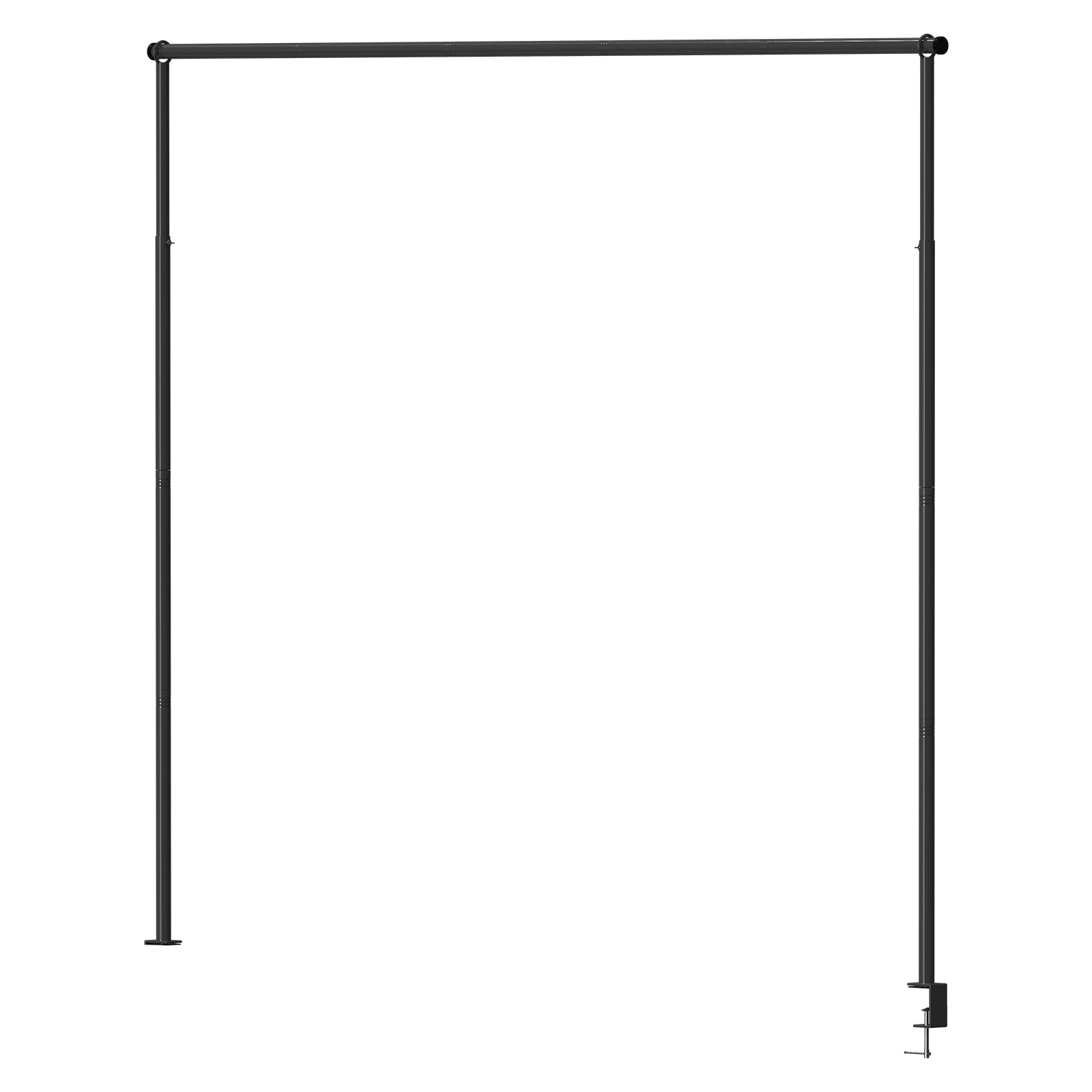 Adjustable Over The Table Rod Stand With Clamps, Table Banner Balloon Stand, Hanging Flowers Decor Rod for Wedding Birthday Party, Gold