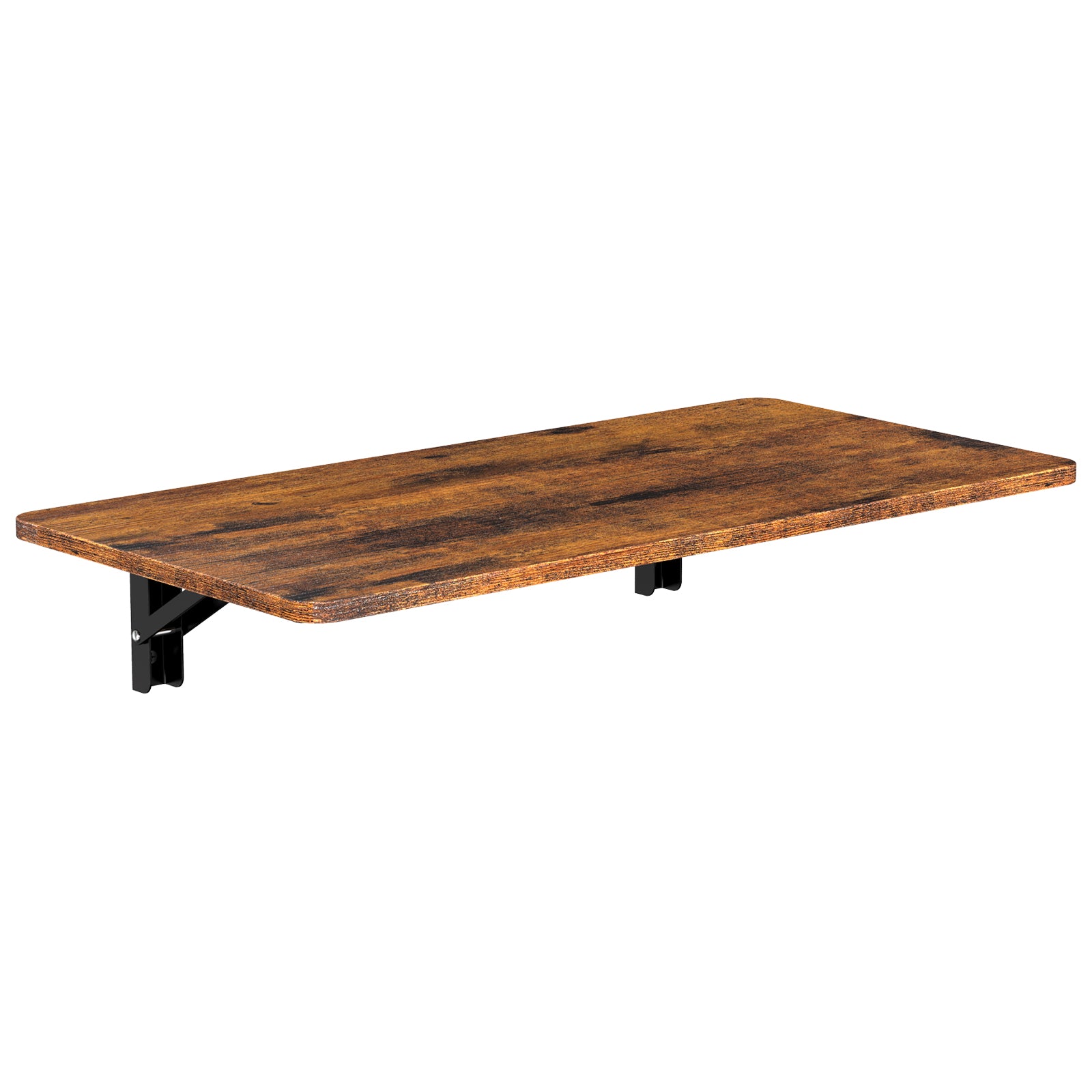 Wall-Mounted Folding Drop-Leaf Table with Heavy Duty Brackets