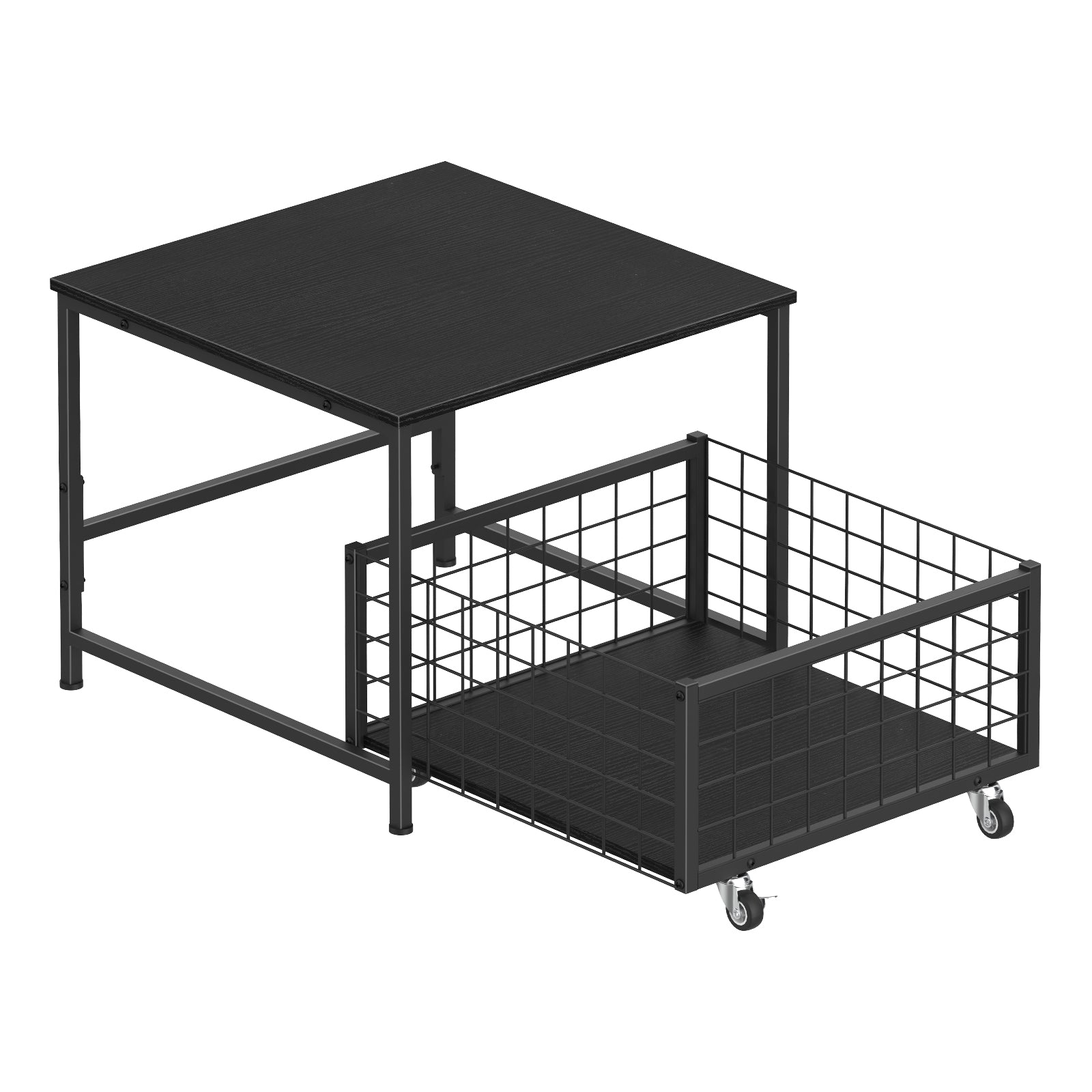 Mini Fridge Stand Organizer] Mini Fridge Stand With Storage - Mobile Refrigerator Cart With Drawers Basket - For Home, Office And Dorm