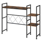 Wood & Metal Desktop Hutch Organizer for Dorm and Office