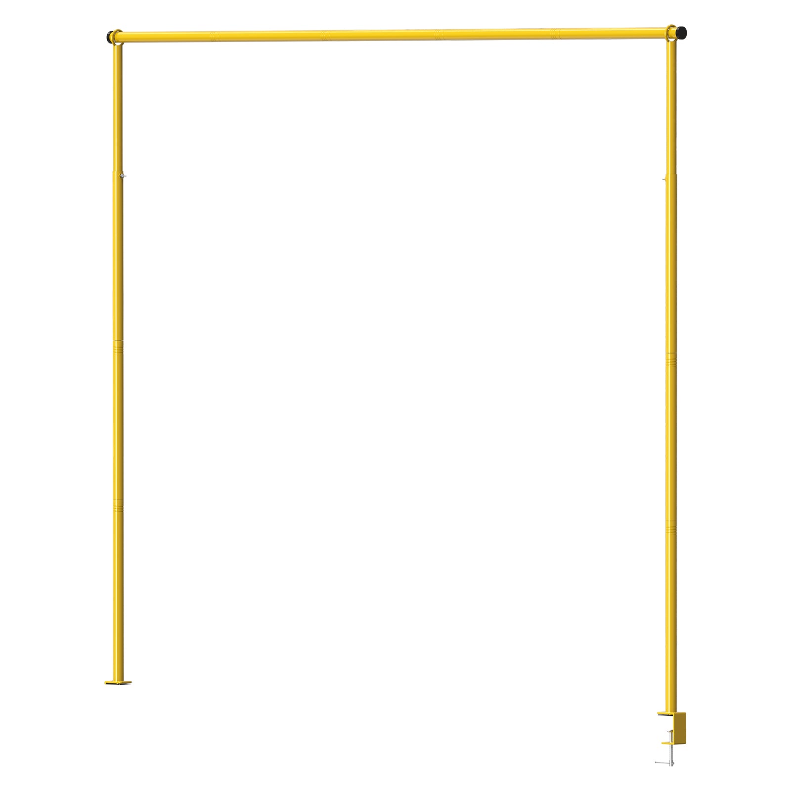 Adjustable Over The Table Rod Stand With Clamps, Table Banner Balloon Stand, Hanging Flowers Decor Rod for Wedding Birthday Party, Gold