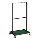 Professional Golf Club Display Stand - 10-Club Rolling Storage Rack for Garage & Indoor Use, Black,