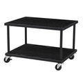 2-Tier Mobile Printer Stand with Lockable Casters
