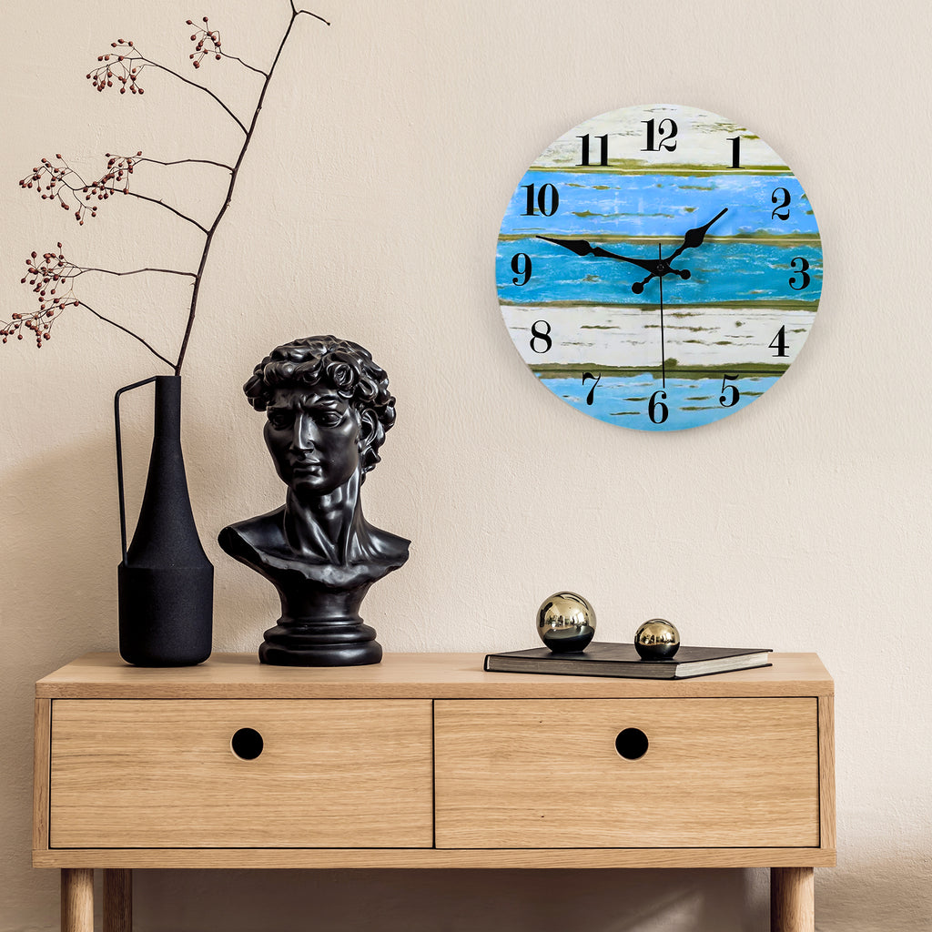 12 Inch Wall Clock, Accurate Decorative Clocks, Silent Non Ticking Easy to Read Wall Clock for Bedroom/Living Room/Kitchen