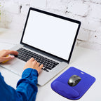 Ergonomic Mouse Pad with Memory Foam Wrist Rest, Comfortable Support for Gaming & Office