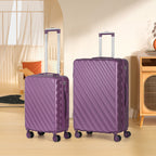 Luggage 5 Piece Set ABS Carry On Hardside Suitcase Travel Bag TSA Spinner Wheels