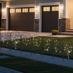 Solar Powered Animal Silhouette Garden Stakes - Lighted Metal Fence Border for Walkway & Flower Bed