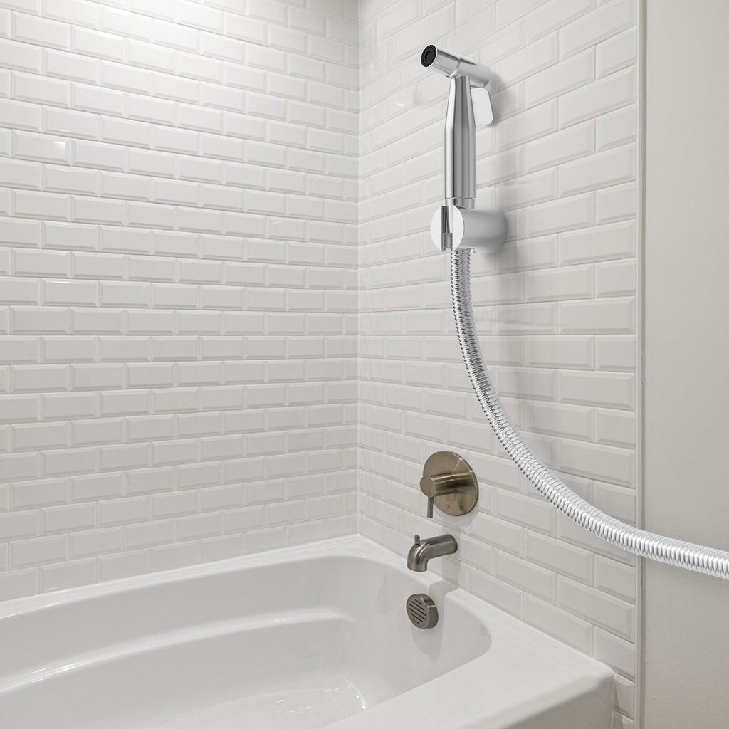 Handheld Bidet Sprayer Kit for Toilet - Stainless Steel Bathroom Diaper Sprayer - Easy DIY Installation Personal Hygiene Shower System