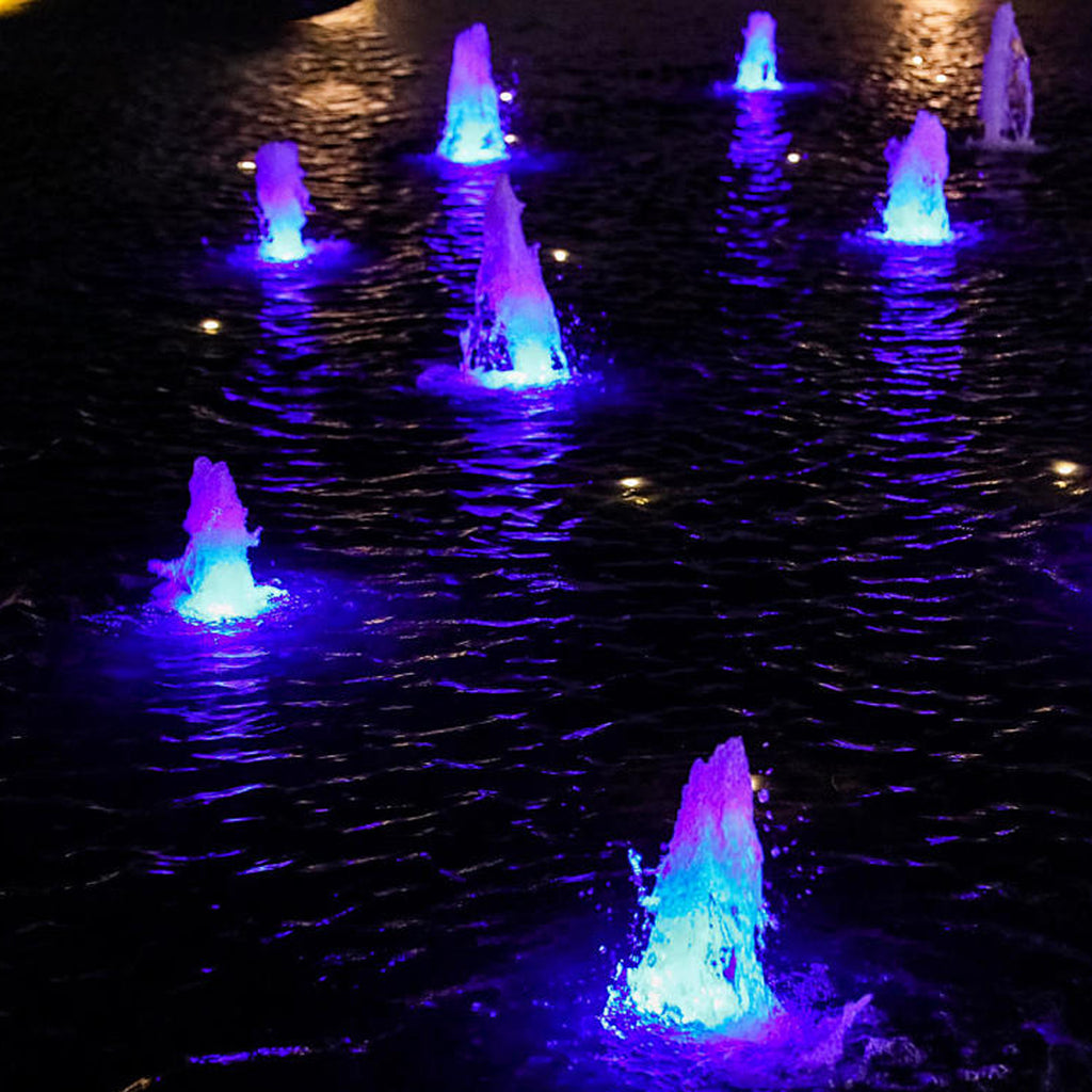 2 Pack Pool light 18 LED Heart Shape Submersible Magnetic Pond Fountain Lights