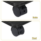 Set of 2 Computer Tower Stand with Lockable Wheels, Under Desk PC Holder Stand, CPU Cart for Home Office,