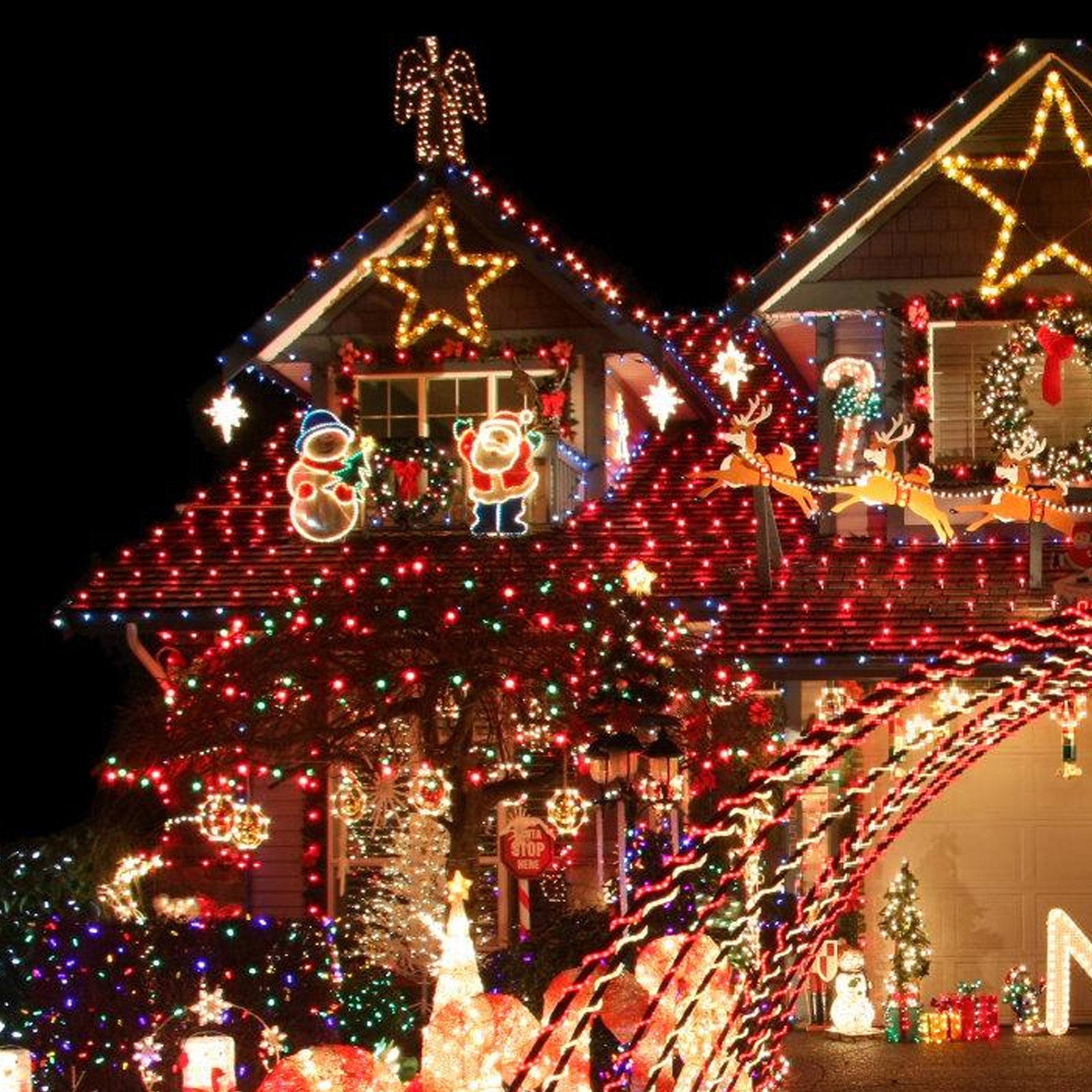 33FT 400 LED Multicolor Christmas Icicle Lights - 8 Modes Twinkle String Lights for Roof & Patio Decor