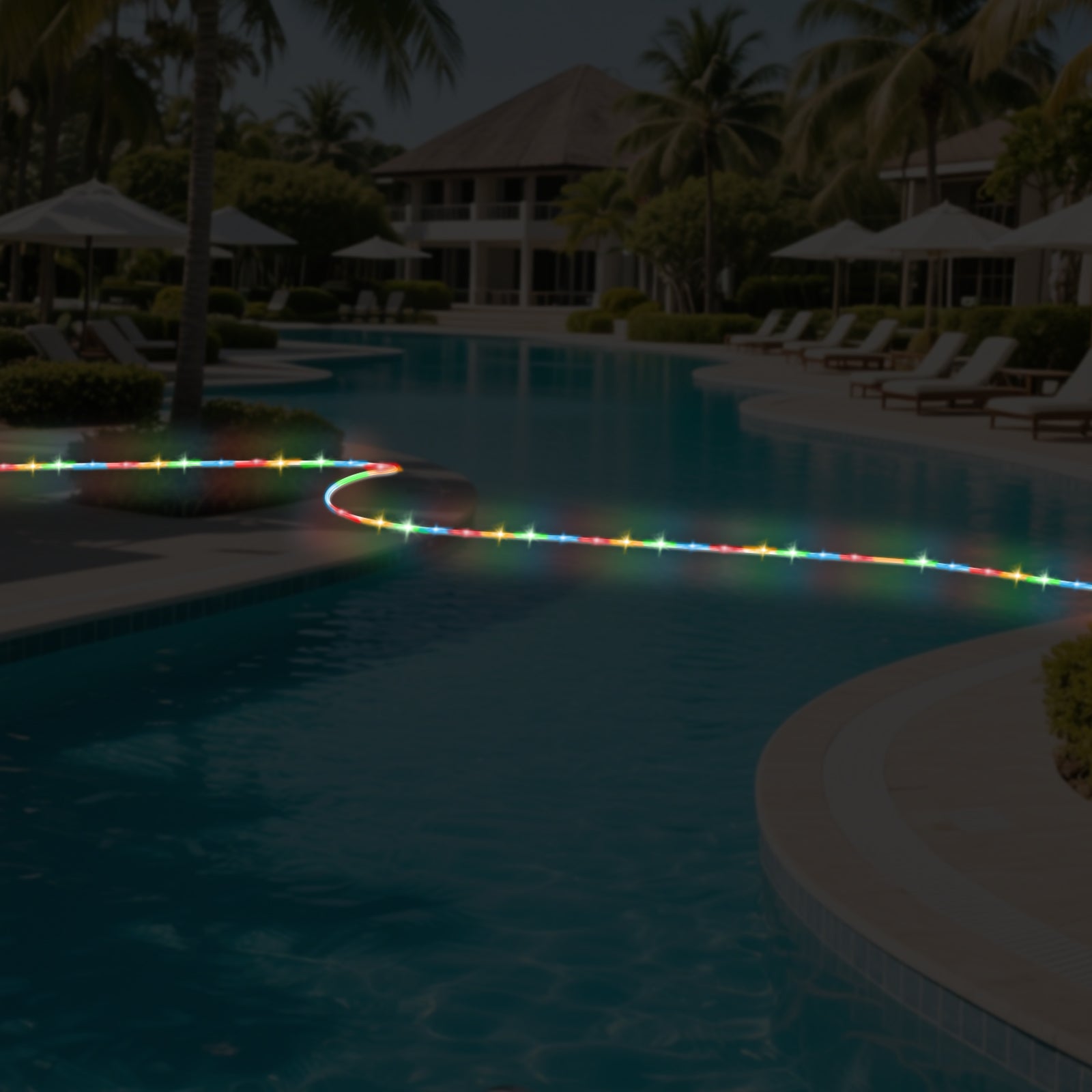 66ft LED Rope Lights, USB-Powered Waterproof Tube Lights with Remote, Multi-Color 8-Mode Fairy Lights for Indoor/Outdoor Decor