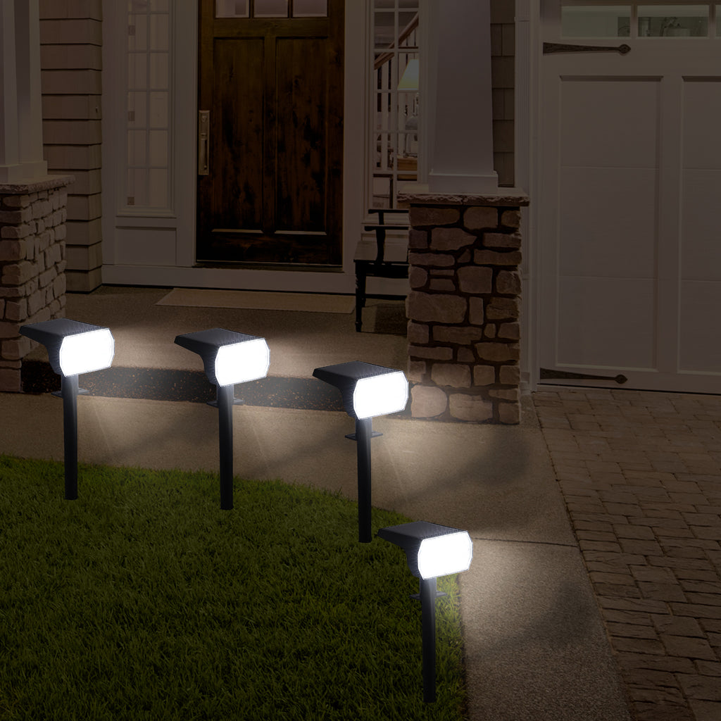 4-Pack Solar Landscape Spotlights - 56 LED Outdoor Lights with 3 Modes for Garden & Path