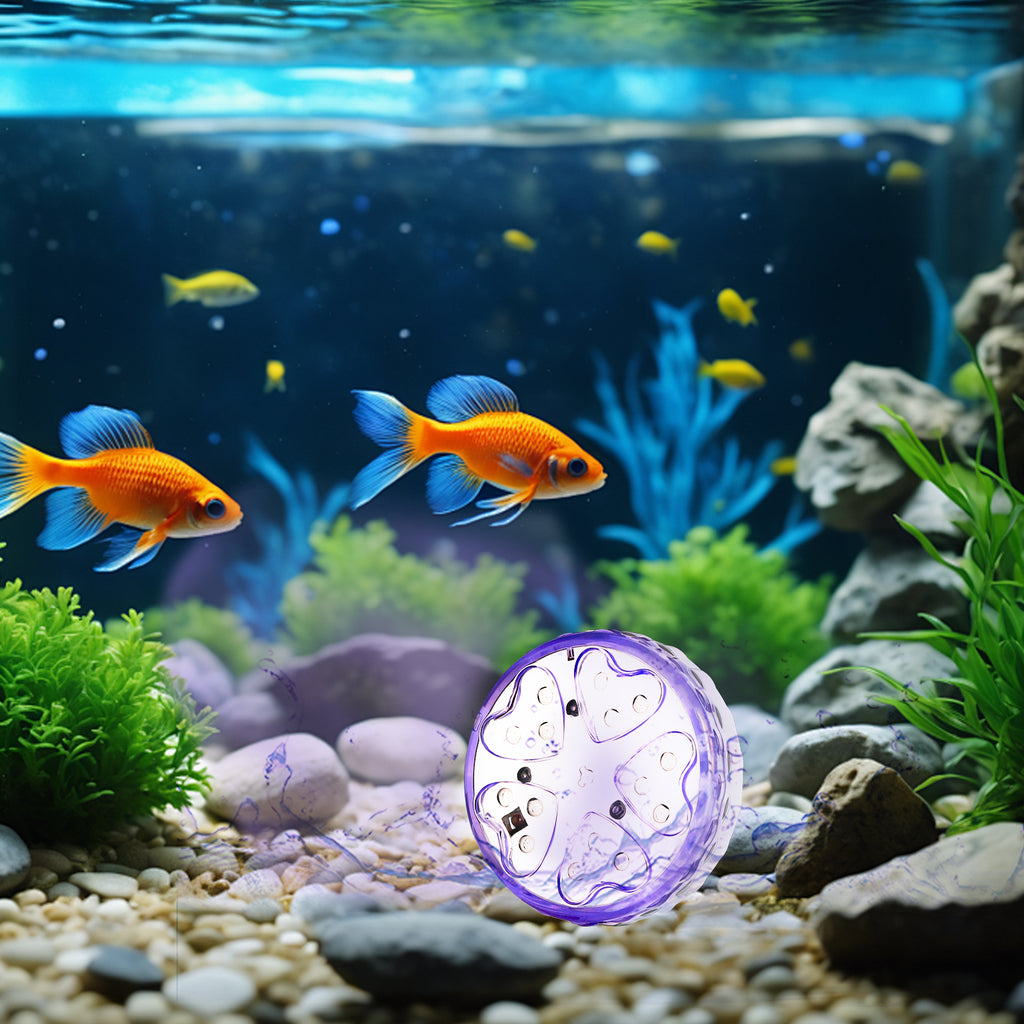 2 Pack Pool light 18 LED Heart Shape Submersible Magnetic Pond Fountain Lights