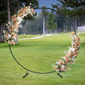 6. 6ft Round Balloon Arch Stand Frame Circle for Wedding Background Decor Black