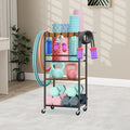 Home Gym Storage Rack, Heavy Duty Yoga Mat Holder Workout Equipment Storage Organizer Weight Rack with Hooks & Wheels for Dumbbells Kettlebells Dumbbell Yoga Block Foam Rollers Yoga Strap Resistance Bands, Fitness Exercise Equipment