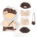 Doll Clothes Outfit Set for 6.69 Inch Mini Plush Doll, Handmade Fashion Doll Dress Up Costume, showcasing a variety of doll accessories styles (Doll Not Included)